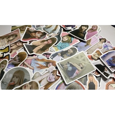 Bộ 25 hình dán BLACKPINK, sticker hình dán LISA, hình dán laptop, pvc chống nước