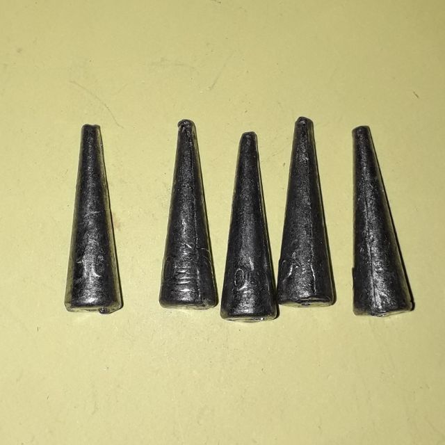 Sét 5 viên chì nhọn xuyên tâm loại 10 gam