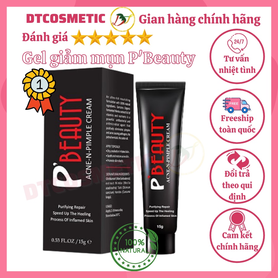 Gel thoa giảm mụn giảm thâm P'Beauty Hàn Quốc, hiệu quả trong 7 ngày - DTCosmetics