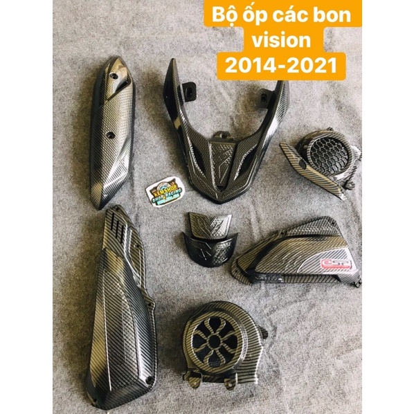 Bộ Ốp Các Bon Xe Vision 2014 - 2021 Hàng Chất Lượng Cao