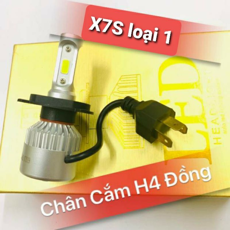 🚀 ĐÈN PHA LED X7S 3 TIM LED SÁNG MẠNH 2019 🚀