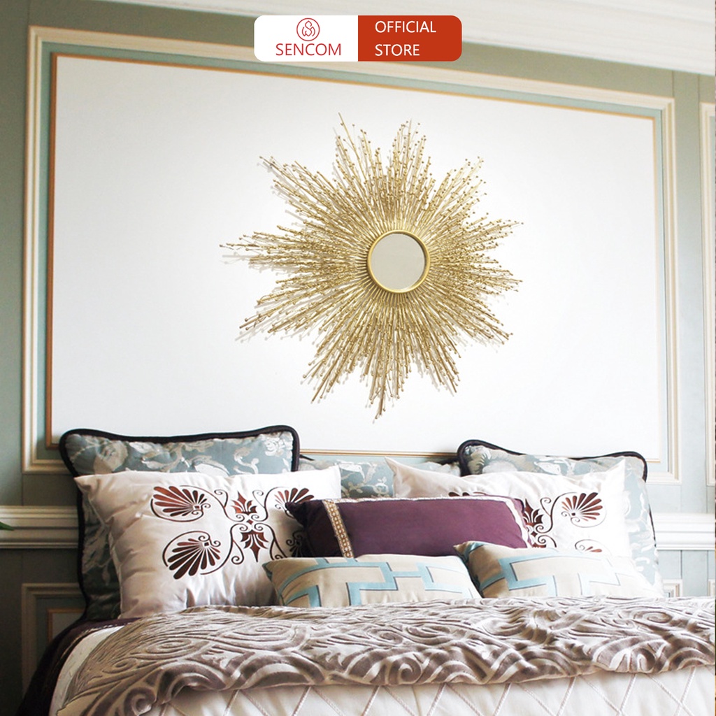 Gương treo tường phòng khách độc đáo SENCOM, gương trang trí decor phong cách Bắc Âu - 2069