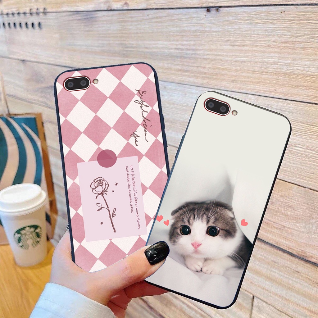 Ốp lưng Oppo A3S / A1K / A5 2018 /REALME C1/C2 in hình cao cấp mẫu kẻ vuông,mikenbe@r siêu hot