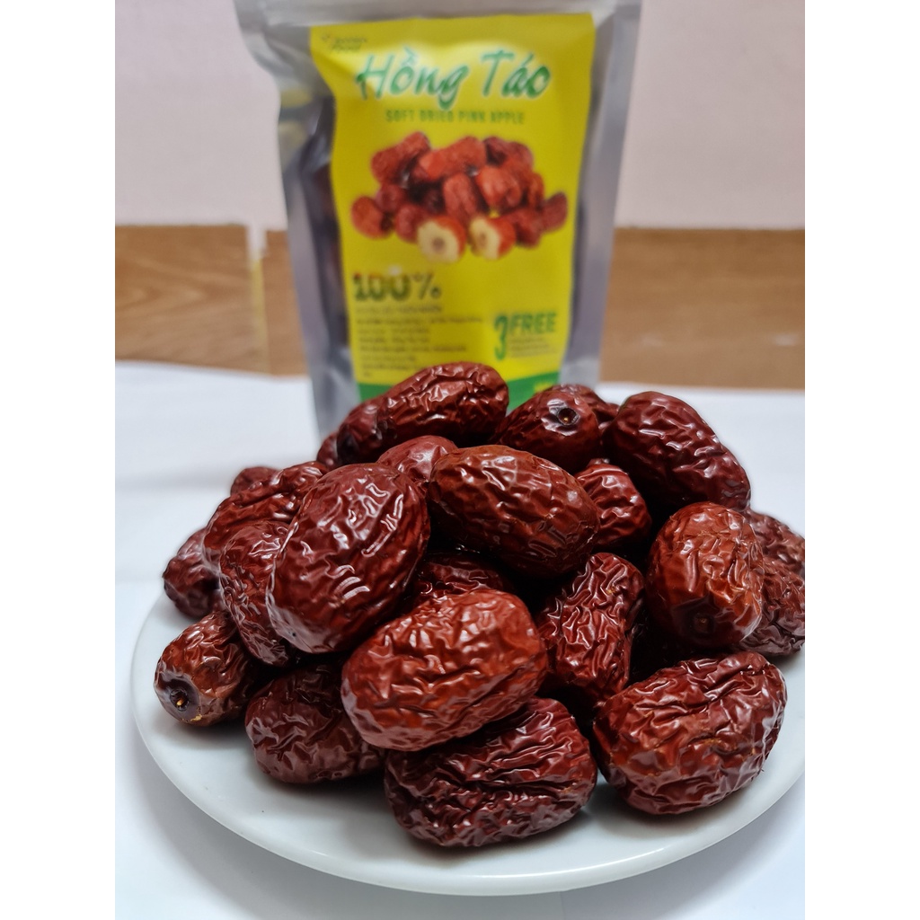 Táo đỏ [Táo đỏ sấy dẻo - LOẠI NGON] Hồng táo dẻo rất giàu dinh dưỡng, hương vị ngọt ngào thơm ngon 100g,200g,500g