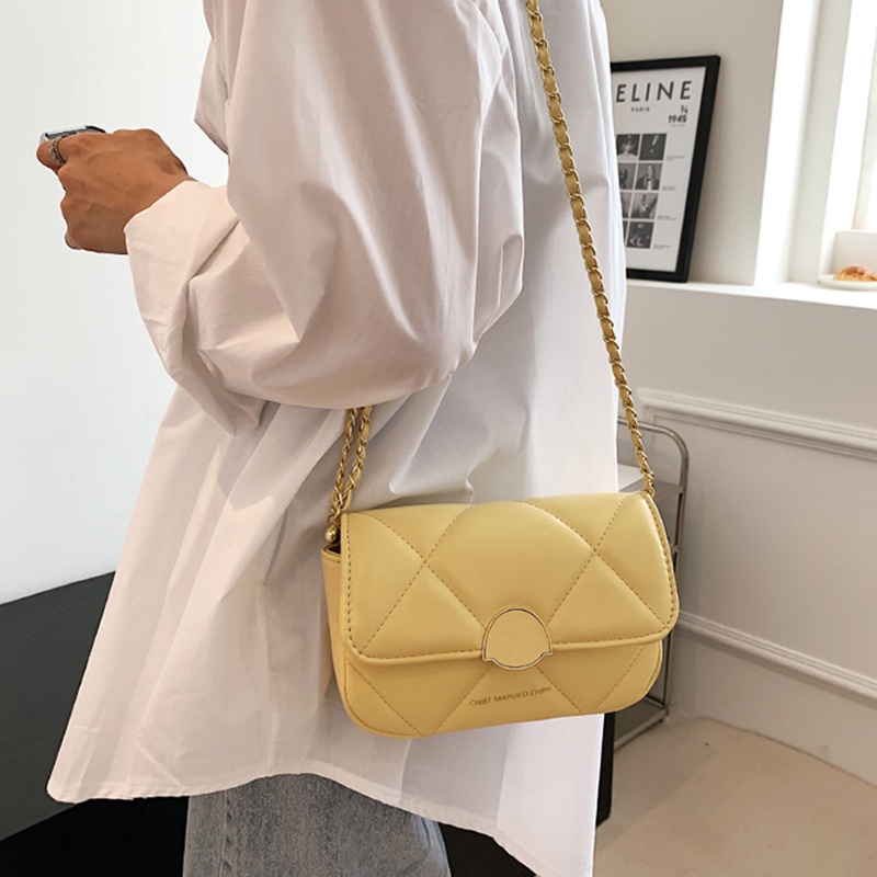 Túi đeo vai IELGY họa tiết hình thoi cao cấp thời trang cho nữ