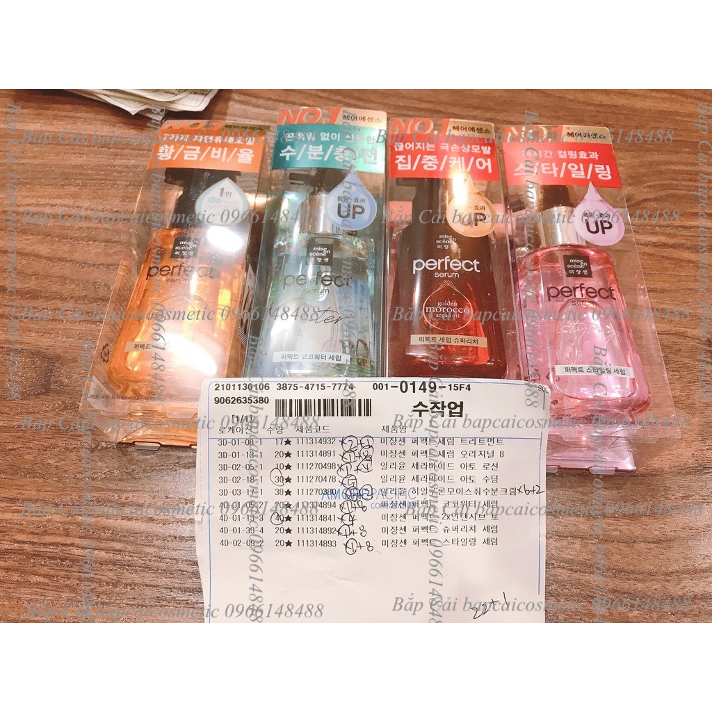 MBC M90 Tinh chất dưỡng tóc Mise en Golden Morocco các loại