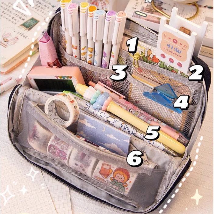 Hộp Đựng Bút Chống Thấm Nước Đa Năng Sức Chứa Lớn Cho Học Sinh