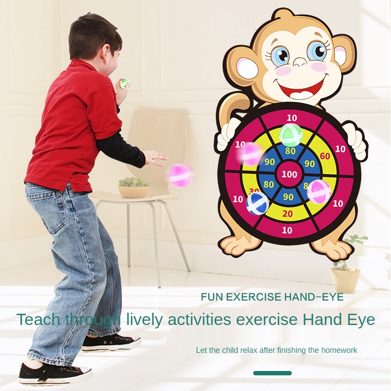 Bảng Ném Phi Tiêu Đồ Chơi Họa Tiết Hoạt Hình Sáng Tạo Dành Cho Trẻ Em