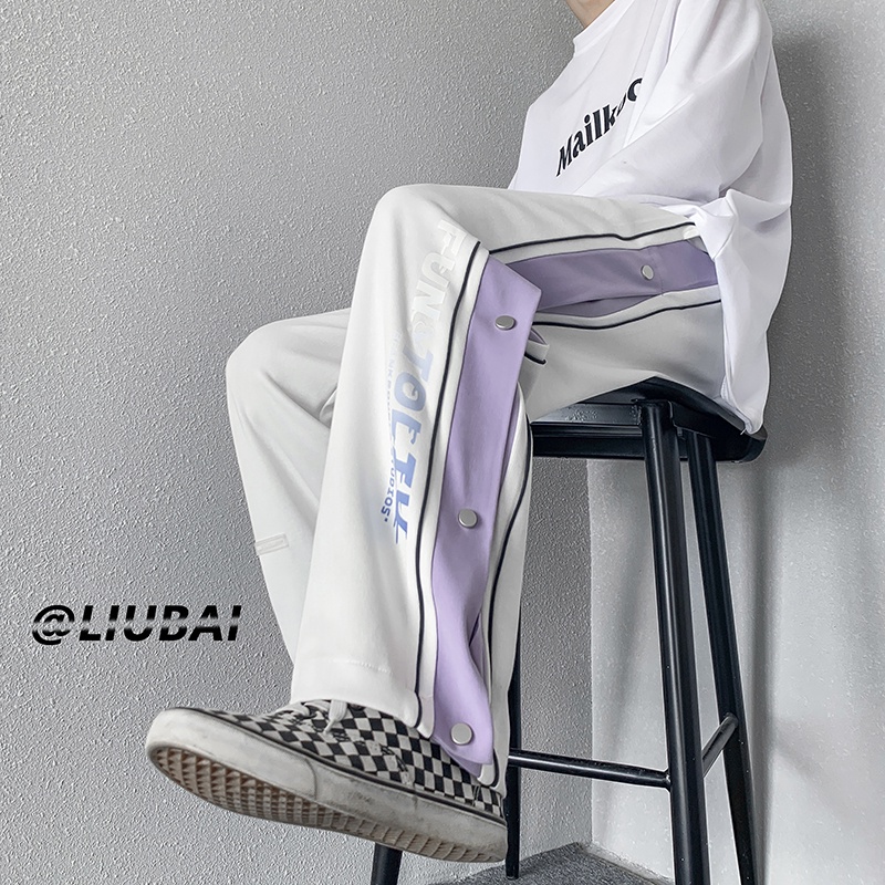 Quần dài ống rộng thời trang hip hop thịnh hành cỡ M-3XL cho nam