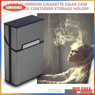 【SUN】Light Aluminum Cigarette Cigar Case Pocket Box Container Storage Holder