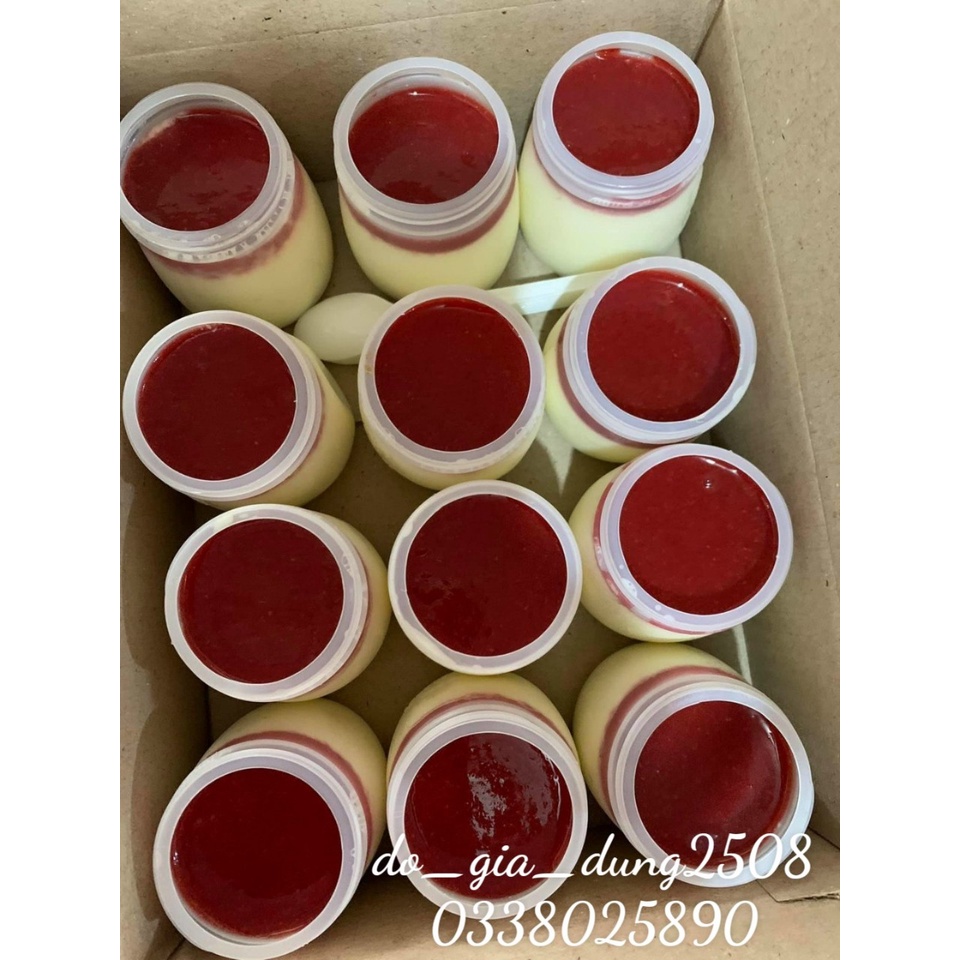 Hũ đựng sữa chua 140ml nhựa nguyên sinh hdpe zin 100%