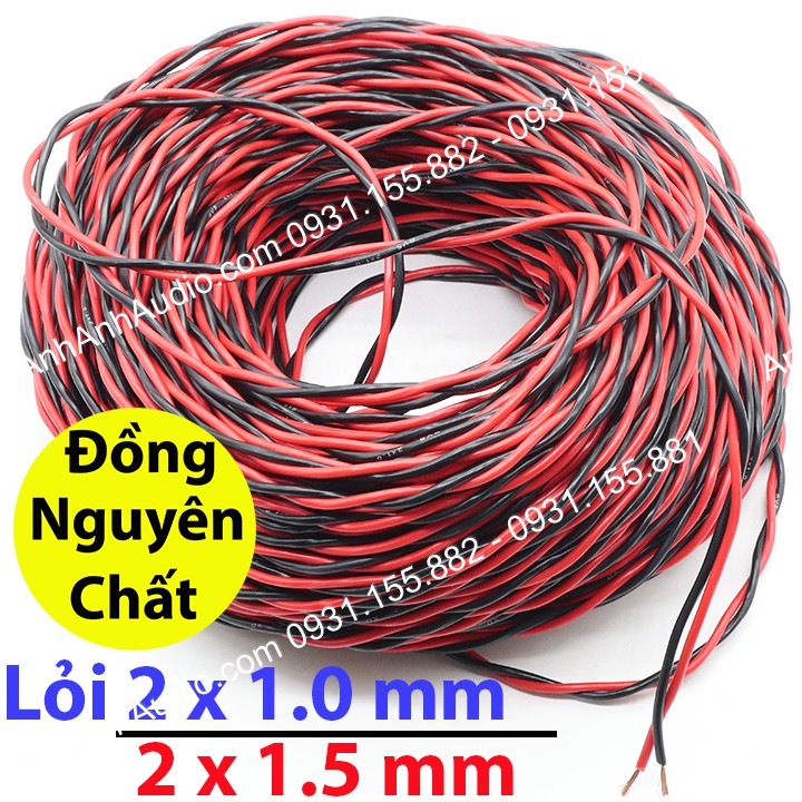 Dây loa 2 Lỏi đồng xịn