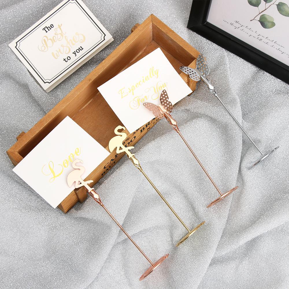 1 Kẹp Ảnh Để Bàn Họa Tiết Chim Hồng Hạc Thời Trang