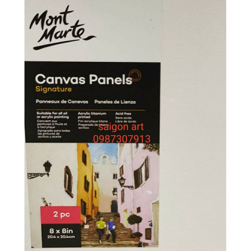 TOAN VẼ ÉP CANVAS MONT MARTE (size từ 21cm trở lên)