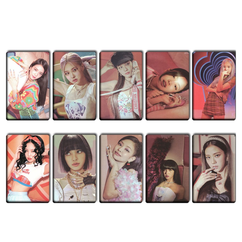Set 10 tấm thẻ ảnh lomo hình nhóm nhạc Kpop Blackpink