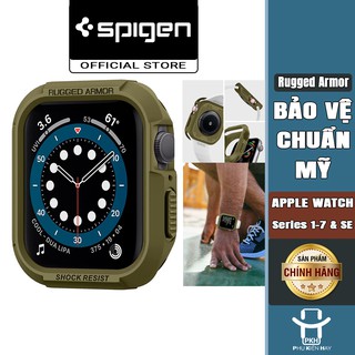 Ốp chống sốc spigen rugged arrmor apple watch series 6/se/5/4