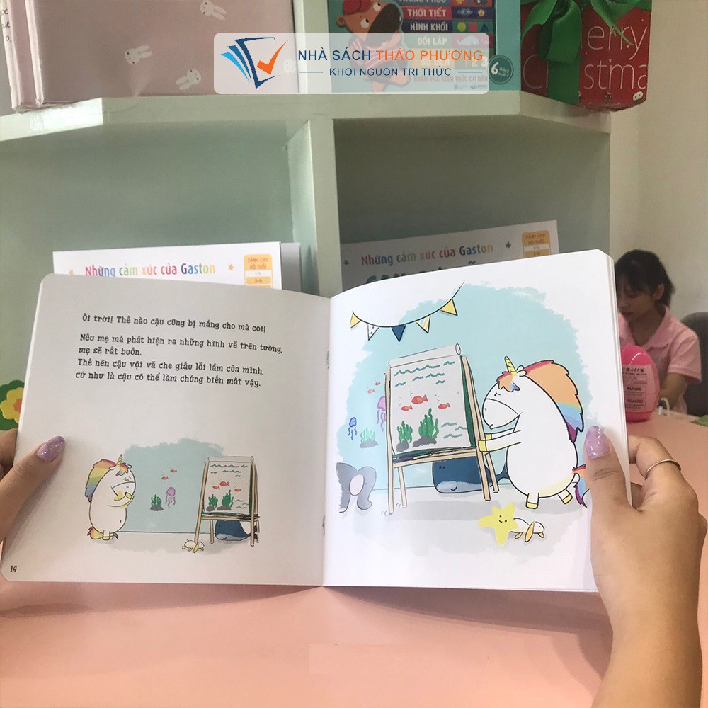 Sách Ehon thông minh cảm xúc -  Những cảm xúc của Gaston: Con rất phấn khích