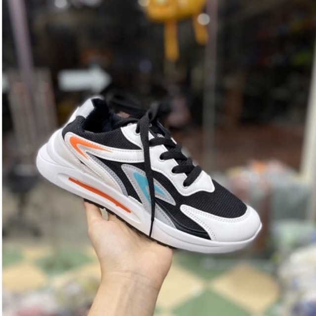 giày thể thao nam vệt cam