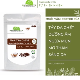 Muối tắm tẩy tế bào chết hạt cà phê 100gr - Tẩy da chết muối cà phê hữu cơ