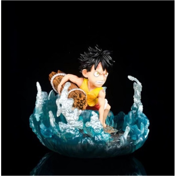 Mô hình One Piece Luffy Marine có LED siêu đẹp cao 8cm ,  tượng figure