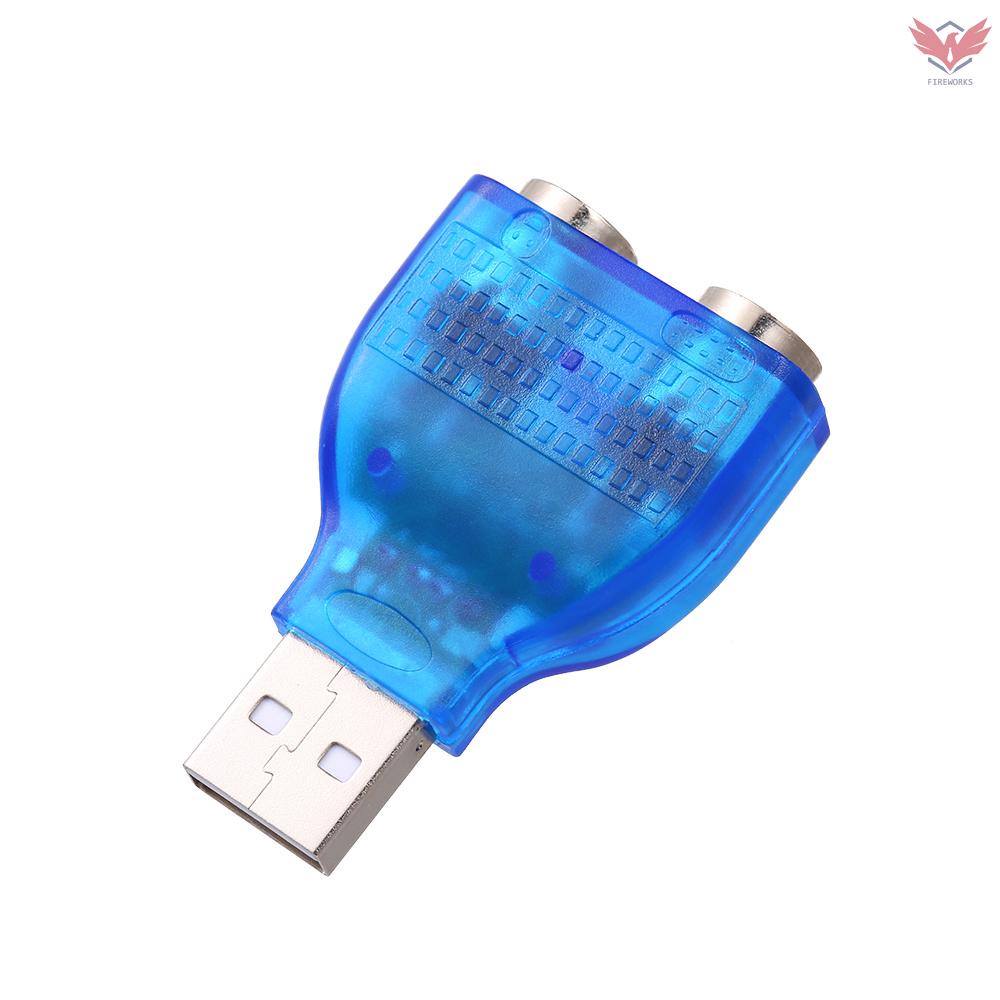 Đầu Chuyển Đổi Fir Usb Sang Ps / 2 Usb A Male Sang Ps2 Female Cho Bàn Phím Chuột Và Chuột