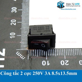Công tắc bập bênh 250VAC 3A 2 cực 8.5x13.5mm