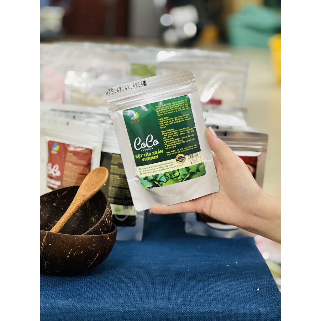 Mặt nạ tảo xoắn vitamin xanh tăng cường dưỡng da, giảm sưng tấy, đẩy lùi nếp nhăn