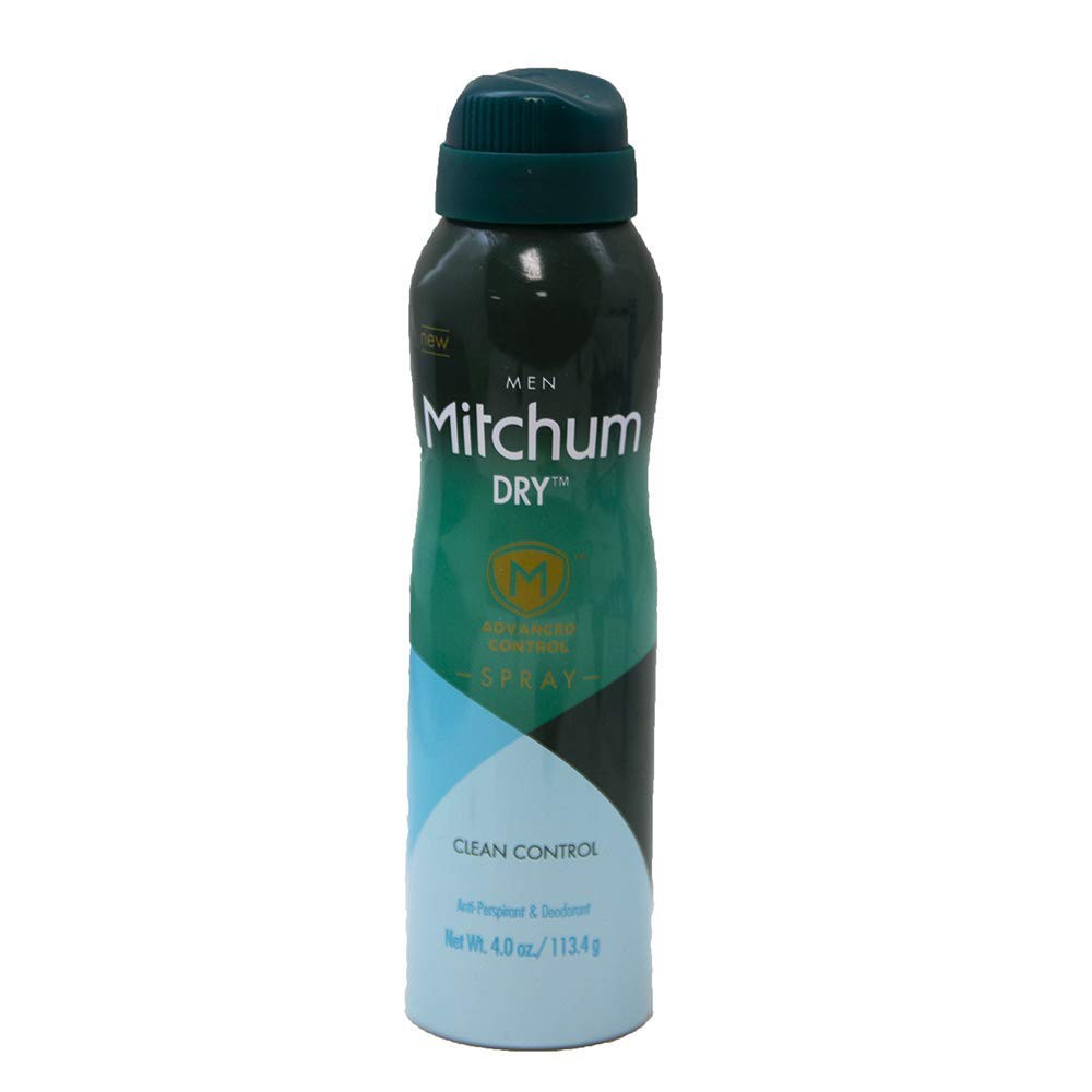Xịt khử mùi nam Mitchum For Men Antiperspirant &amp; Deodorant Advanced Clean Control Dry Spray 113,4g (Mỹ)