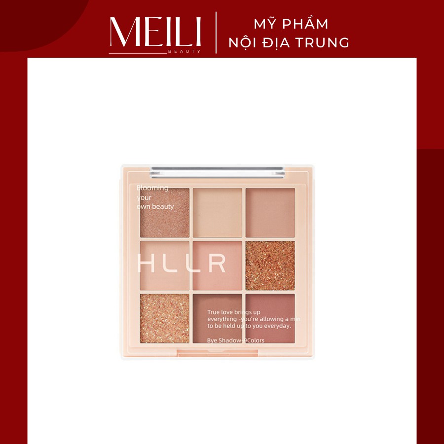 Bảng Phấn Mắt HLLR 9 Ô Trang Điểm Mắt Màu Sắc Long Lanh Quyến Rũ - Meili Beauty