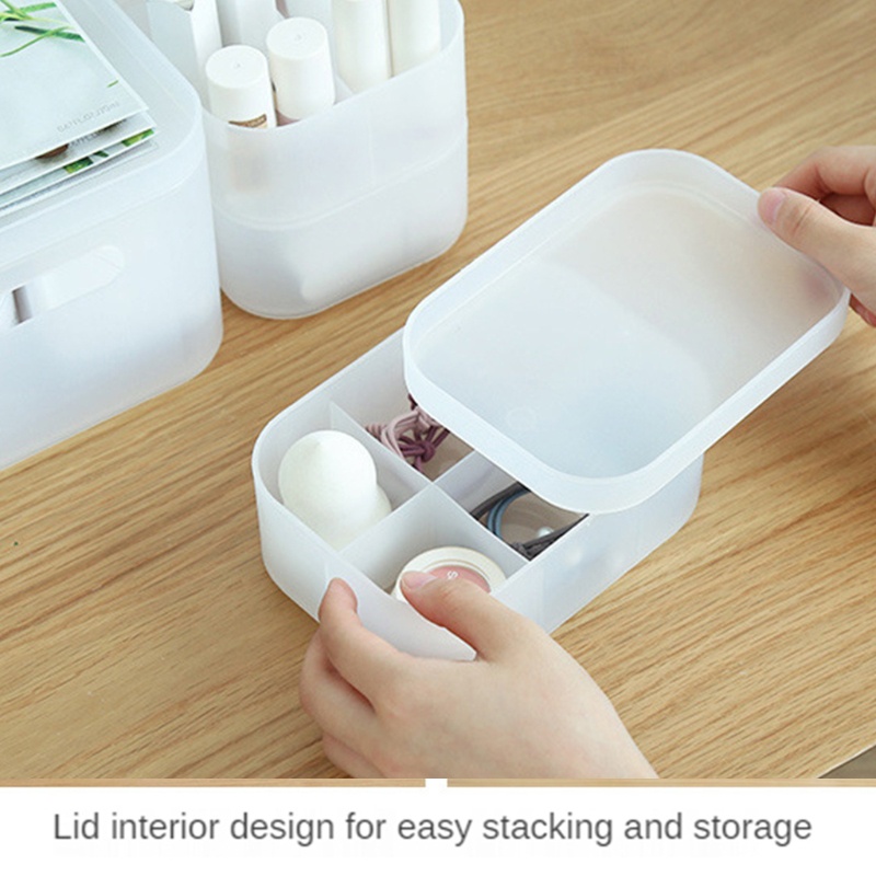 Hộp Nhựa Đựng Đồ Trang Điểm Để Bàn Tiện Lợi Ốp