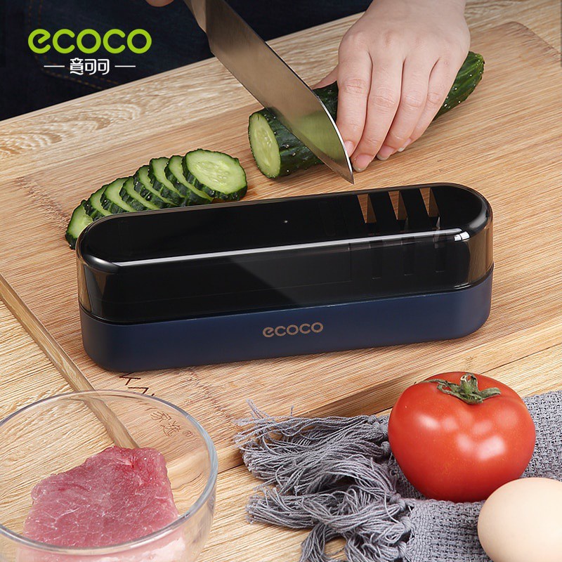 Dụng cụ mài dao ECOCO 4 ngăn tiện dụng cho nhà bếp