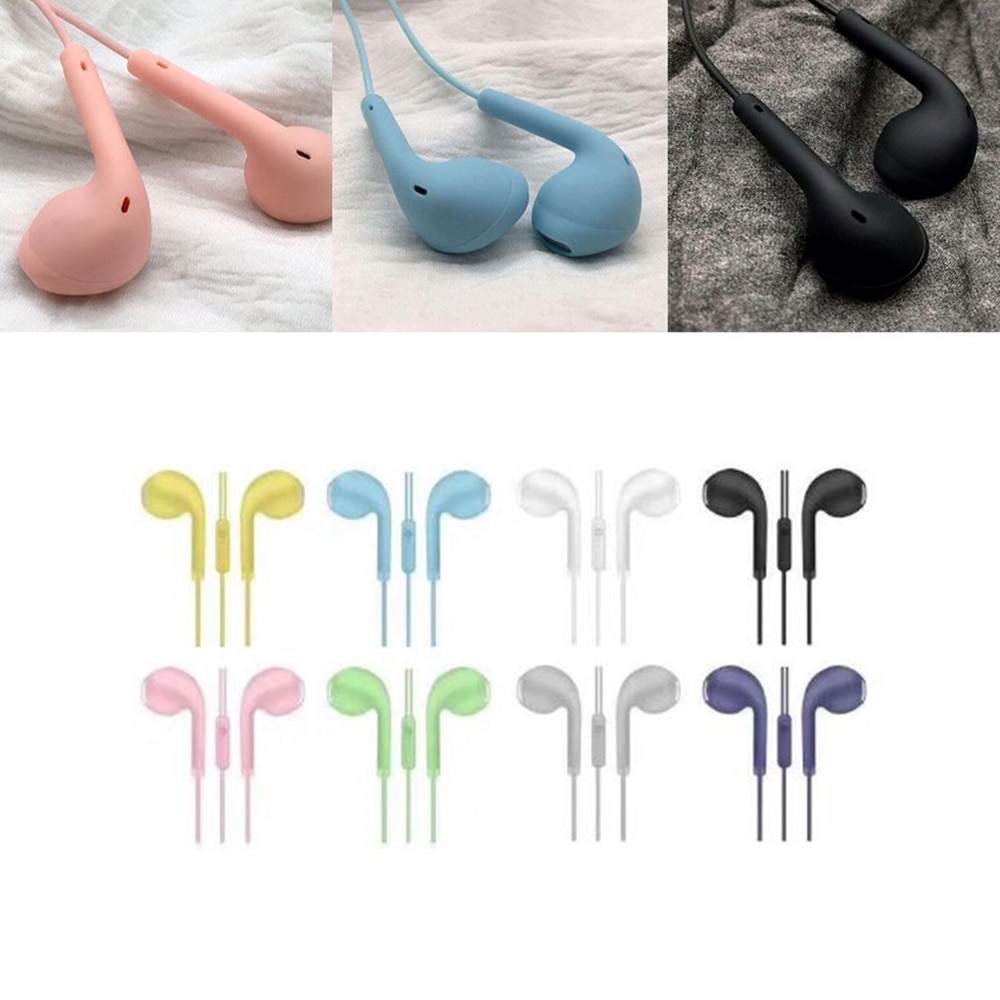 Tai Nghe In-Ear 3.5mm Màu Macaron Đáng Yêu Kèm Mic U19