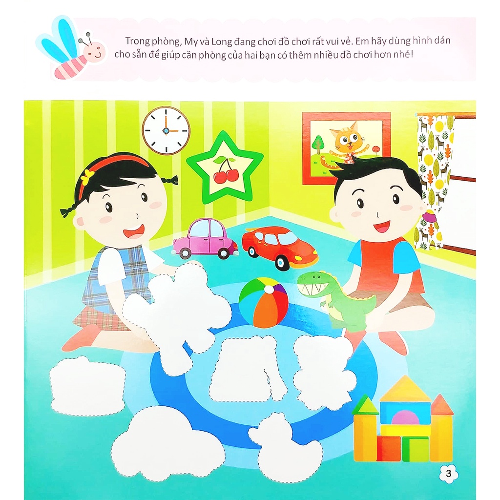 Sách Sticker Bóc Dán Thông Minh - Phát Triển Chỉ Số Sáng Tạo - CQ - Tập 3