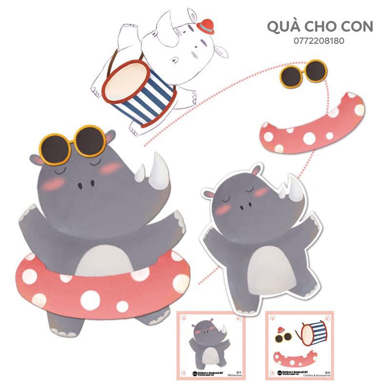 BỘ CẮT GIẤY TẠO HÌNH CHO BÉ TẬP CẦM KÉO