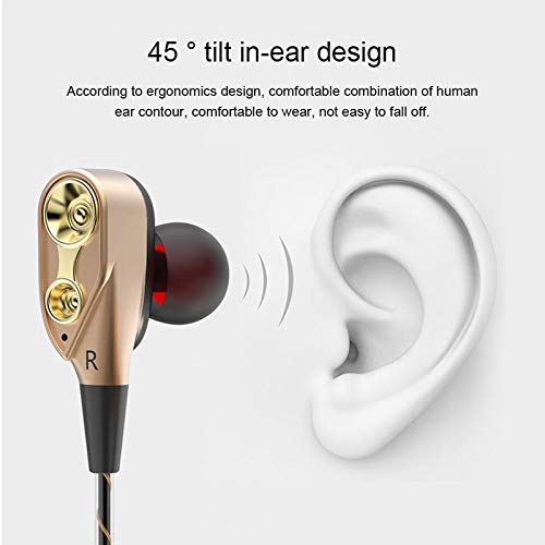 Tai nghe có dây 3,5 mm được thiết kế nhét tai có mic tương thích với điện thoại di động thông minh Android và iPhone IOS