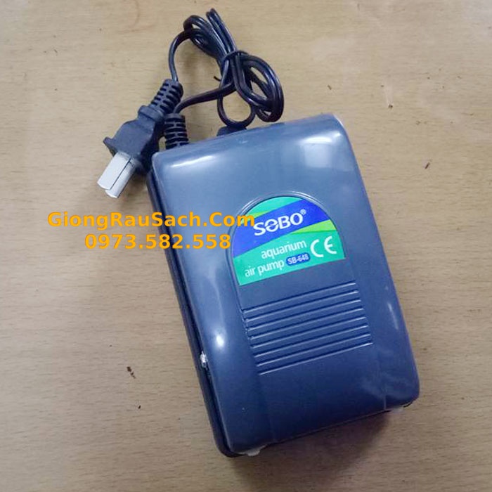 Máy Sủi Sục Tạo Khí oxy Cho Hồ Bể Cá Cảnh Mini Sobo  648 - 2 VÒI