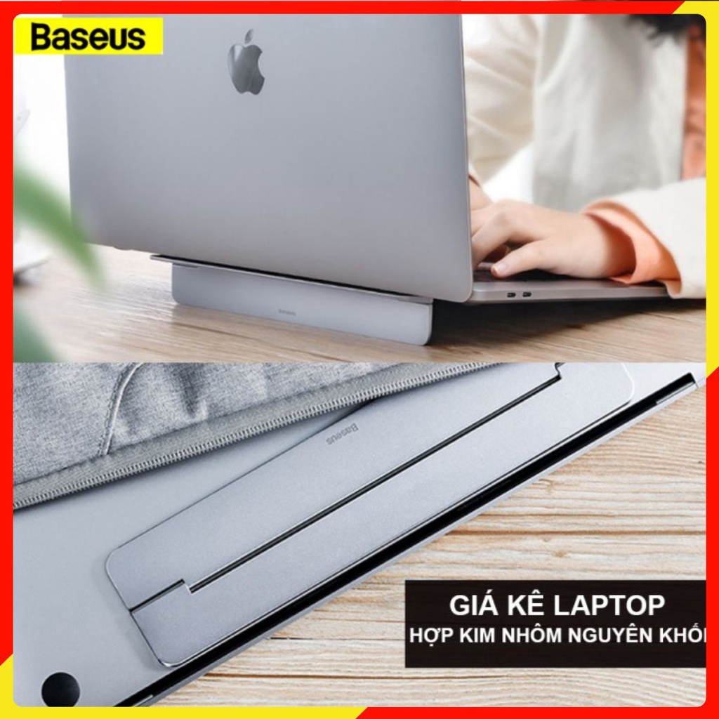 Kickflip Dạng Chân Gập, Đế Tản Nhiệt Laptop, Macbook Baseus