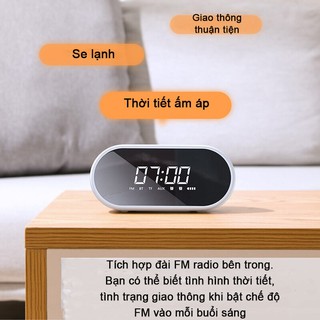 Đồng hồ báo thức bluetooth kiêm loa không dây E09
