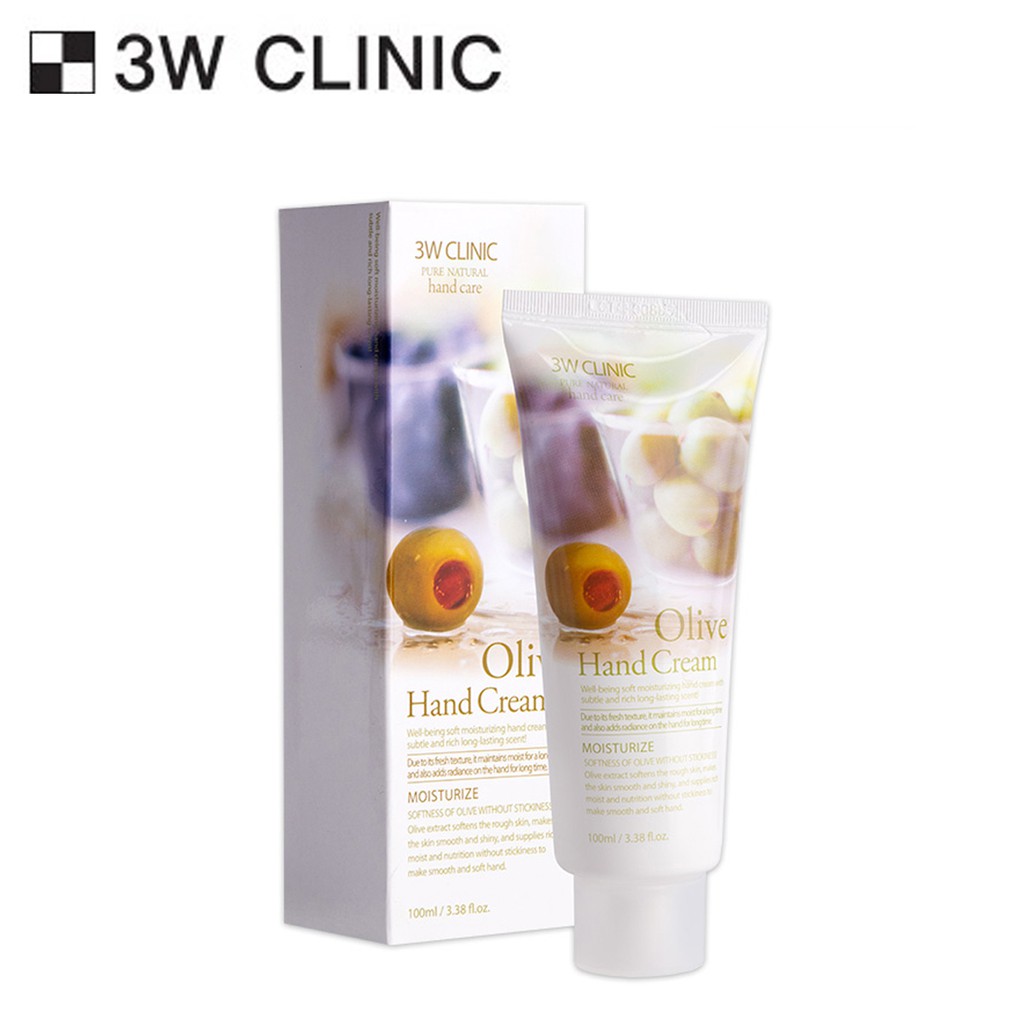 KEM DƯỠNG DA TAY OLIVE HAND CREAM 3W CLINIC 100ML