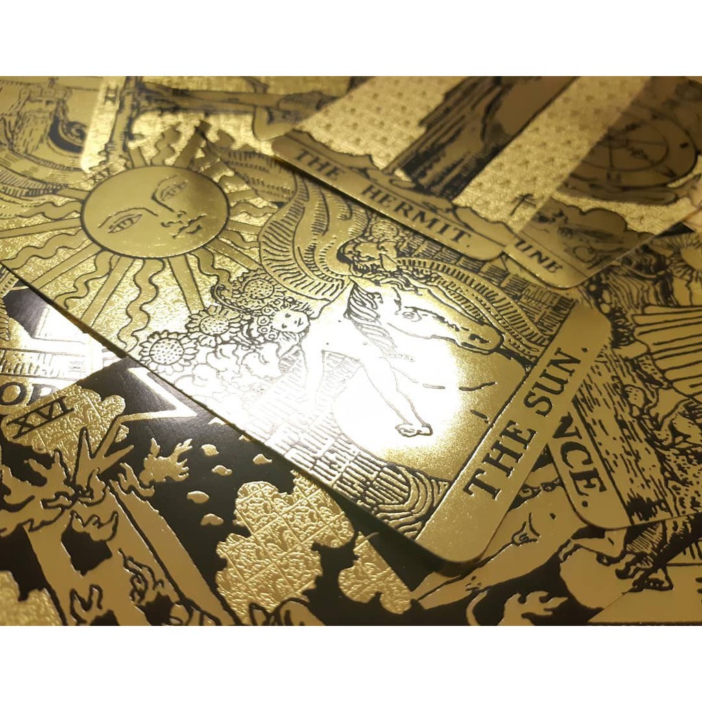Bộ bài Rider Waite Tarot Deck Black & Gold Edition