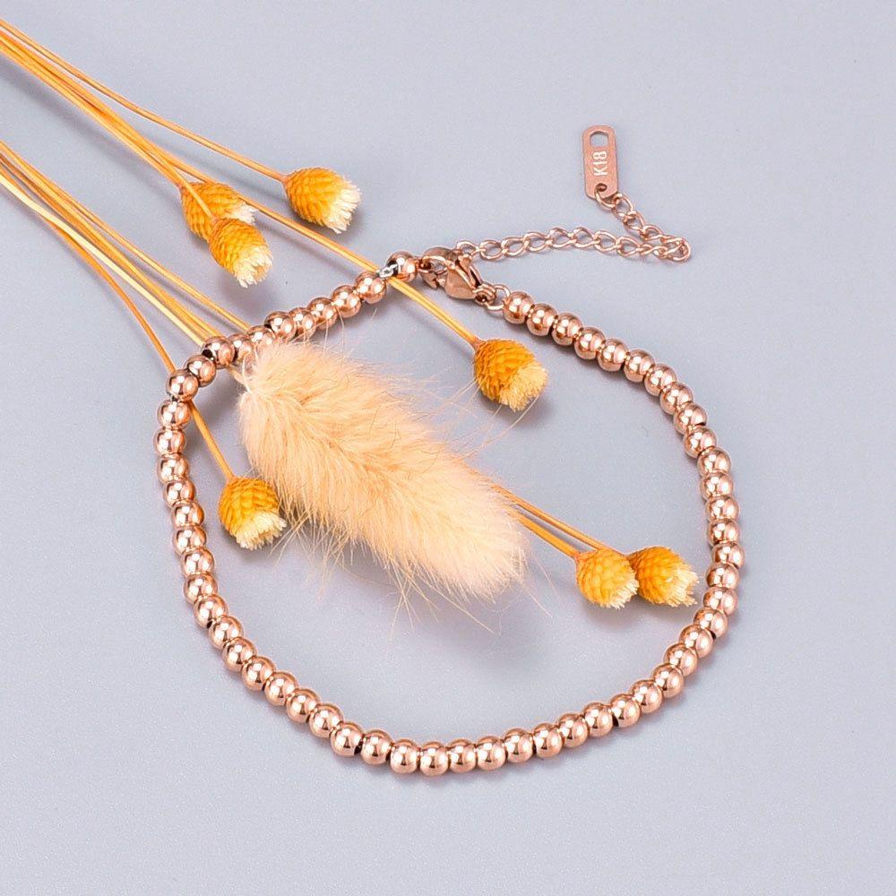 BORAG Vòng Đeo Tay Mạ Vàng Hồng 18k Thời Trang Dành Cho Nam Và Nữ