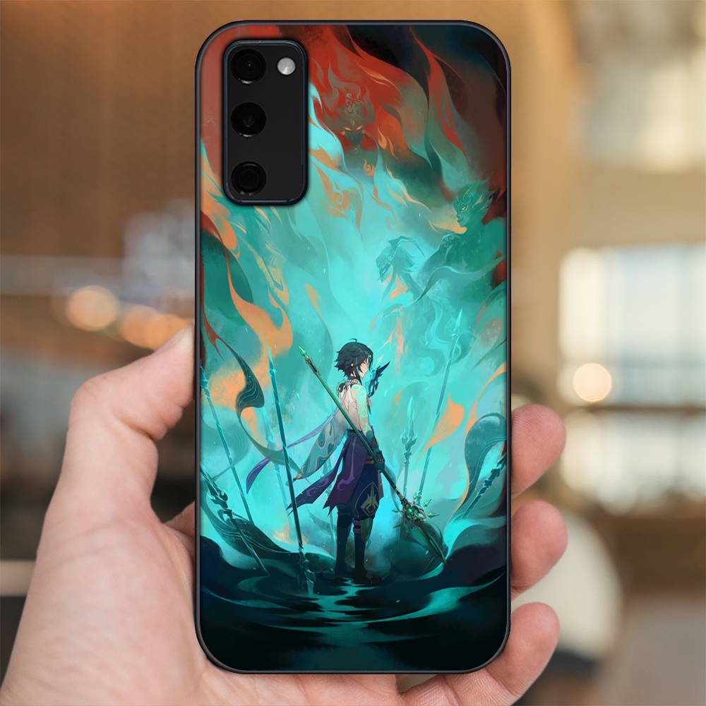 Ốp lưng Samsung S20 FE viền đen in hình Xiao Genshin Impact