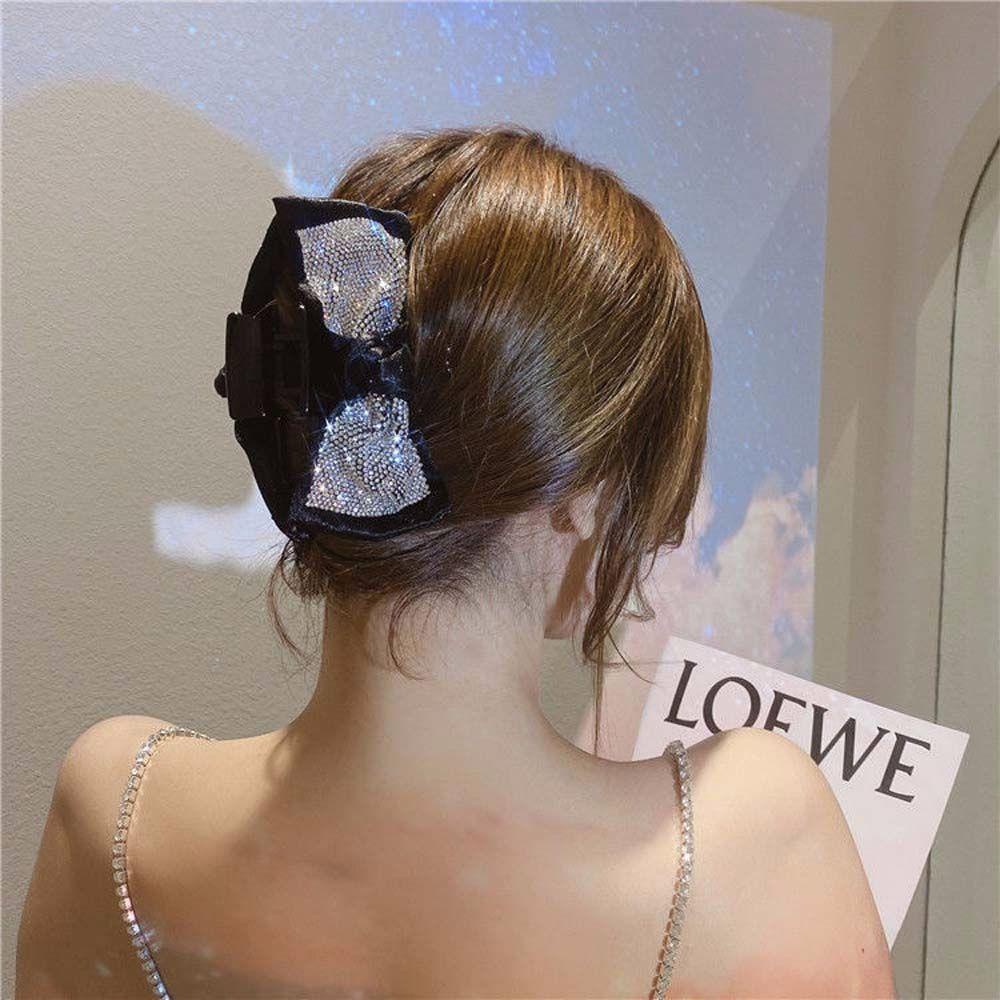 Kẹp Tóc Hình Nơ Lớn Thanh Lịch Cho Nữ VANES1Đồ Trang Trí Tóc