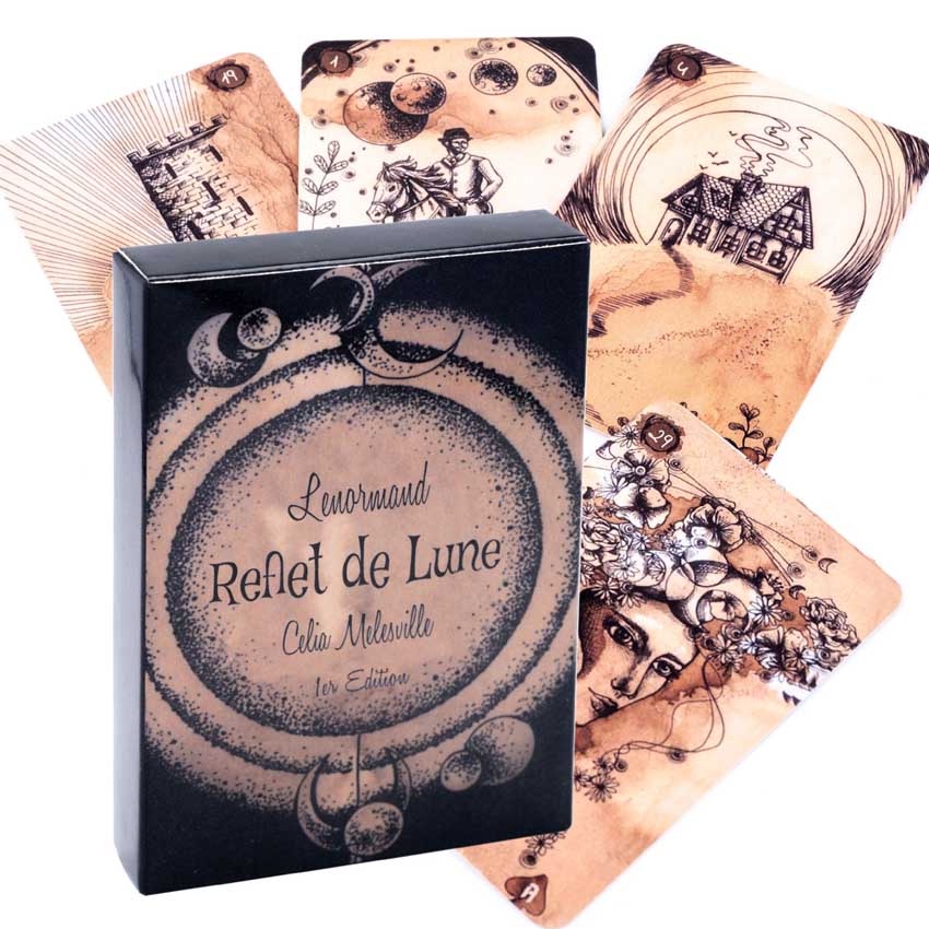 Moon Lenormand Oracle Bộ Thẻ Bài Trò Chơi Moon Lenormand Oracle