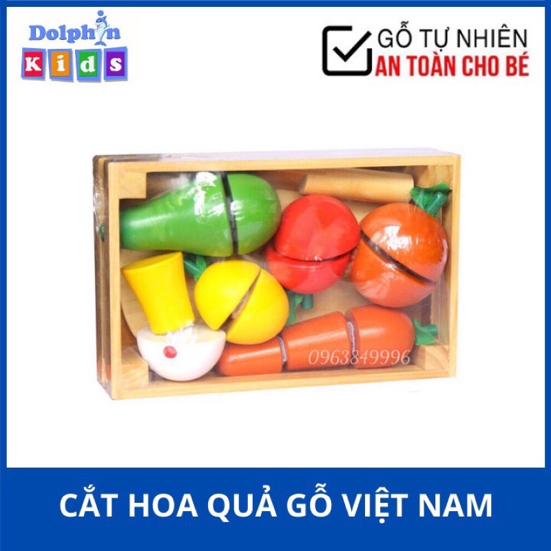 🍒🍒KHAY CẮT GHÉP HOA QUẢ BẰNG GỖ CHO BÉ🍉🍉