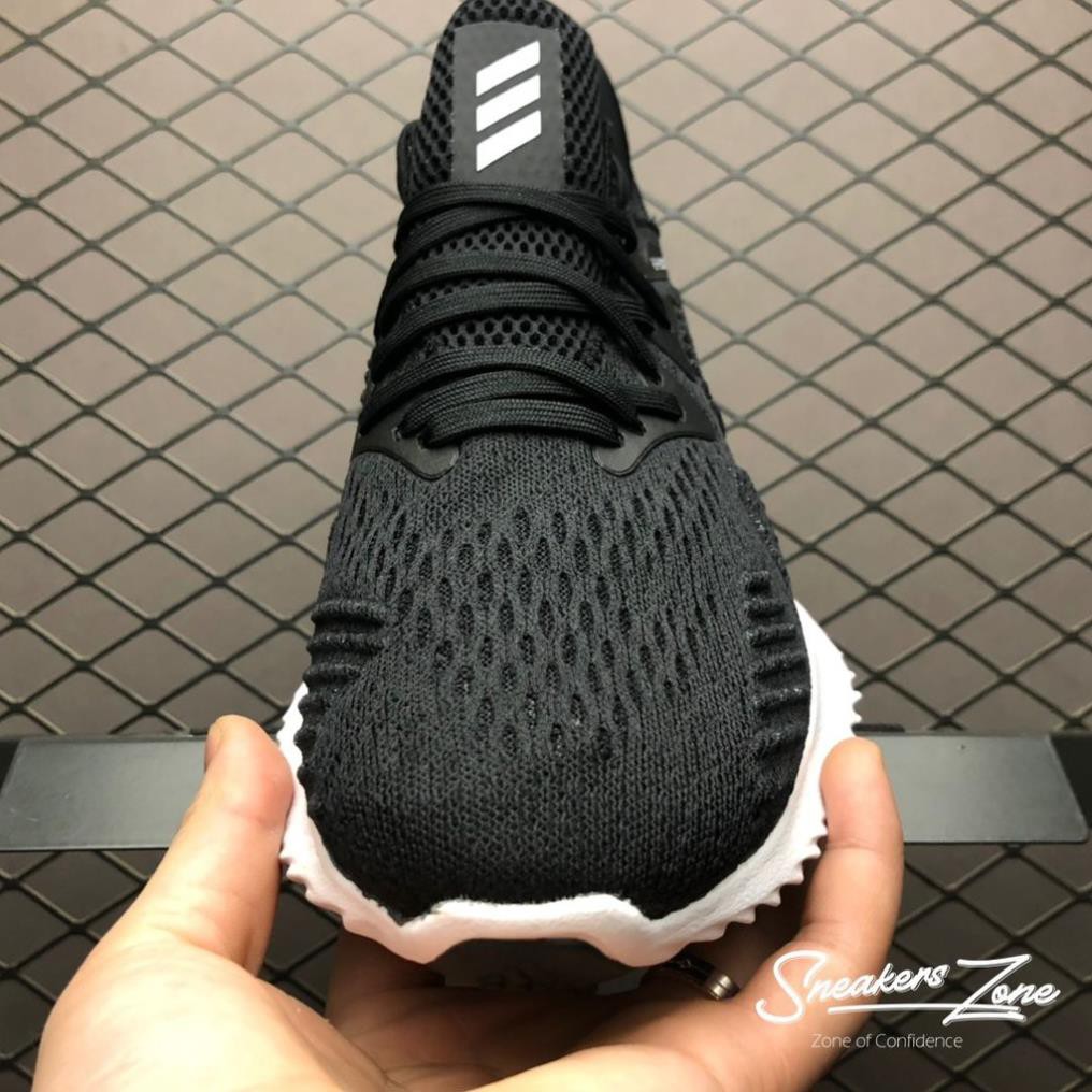 (FREESHIP+HỘP+QUÀ) Giày thể thao sneaker nam nữ ALPHABOUNCE Beyond 2018 Black white đen đế trắng