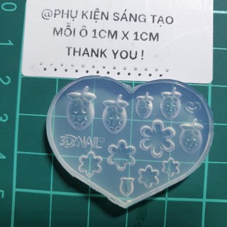 Khuôn hoa 3d Nail- khkt01 🌺🌻🌼🌸