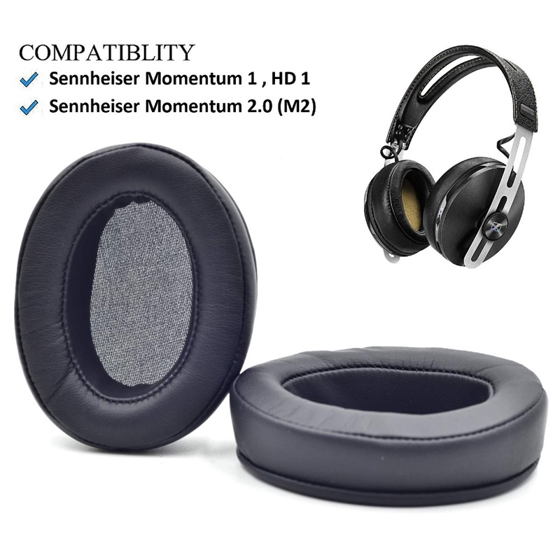 1 Cặp Mút Đệm Tai Nghe Không Dây Cho sennheiser momentum 1 1.0 2 2.0 m2 hd1