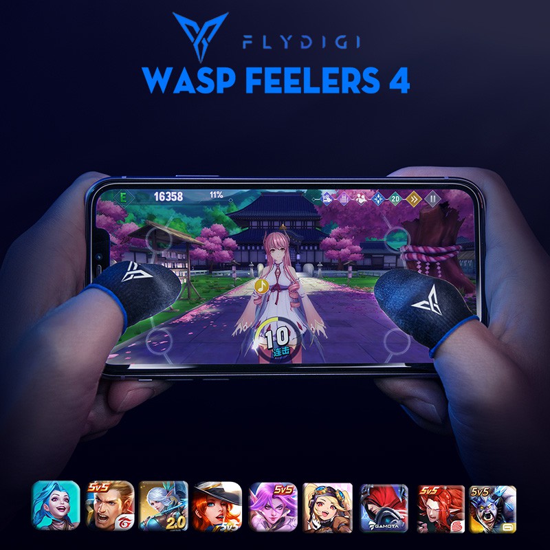 Flydigi Wasp Feelers 4 | Găng tay chơi game PUBG Liên quân chống mồ hôi cực nhạy, chính hãng | BigBuy360 - bigbuy360.vn