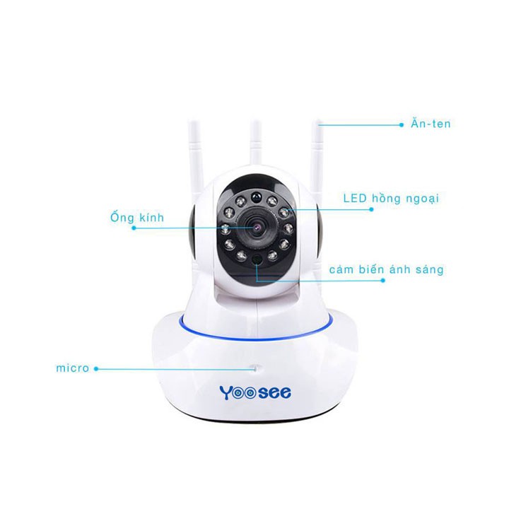[ Freeship 99k ] Camera Yoosee 3 Anten 2.0M - 1080P - Hình ảnh cực nét